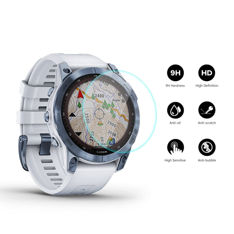 Per Garmin Fenix 7X ENKAY 0.2mm 9H Pellicola proteggi schermo in vetro temperato, 1 PC, 2 PCS, 5 PCS, 10 PCS
