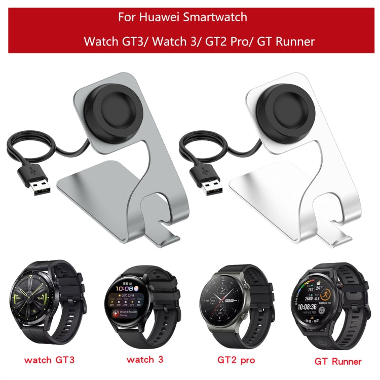 Base di ricarica in metallo magnetico girevole, For Huawei Watch GT 3, For Huawei Watch GT Runner, For Huawei Watch D