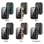 Custodia protettiva antiurto per PC con pellicola in vetro temperato, For Huawei Watch D