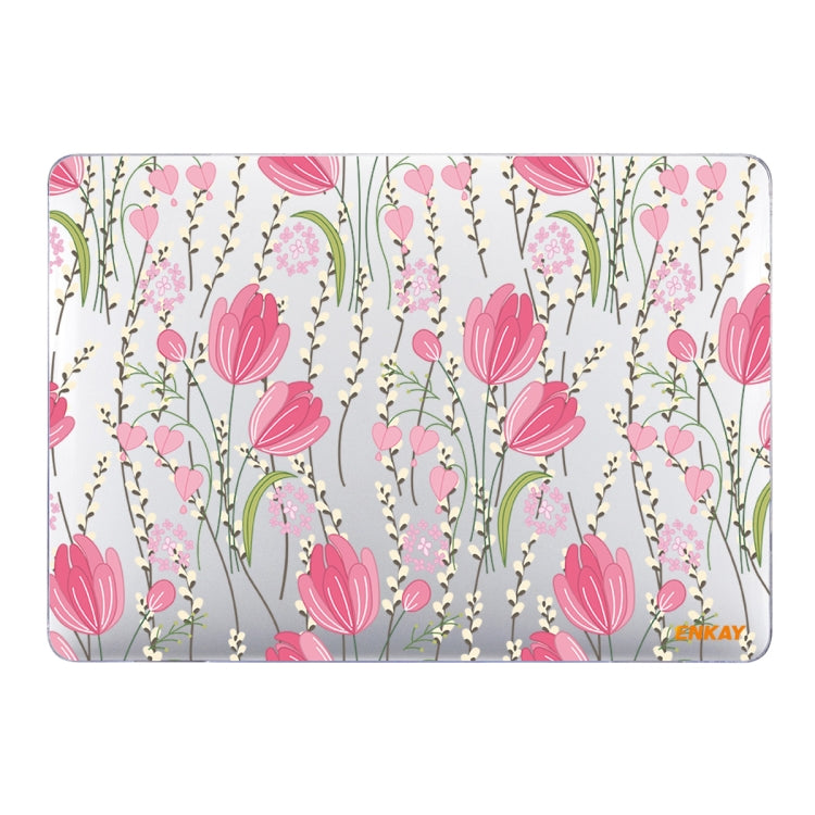 ENKAY Flower Series Pattern Laotop Custodia protettiva in cristallo per MacBook Air 13,3 pollici A1932 / A2179 / A2337, For MacBook Air 13.3 inch A1932 / A2179 / A2337