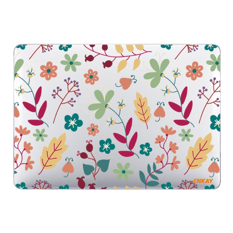 ENKAY Flower Series Pattern Laotop Custodia protettiva in cristallo per MacBook Pro 13,3 pollici A2251 / A2289 / A2338 2020, For MacBook Pro 13.3 inch A2251 / A2289 / A2338 2020