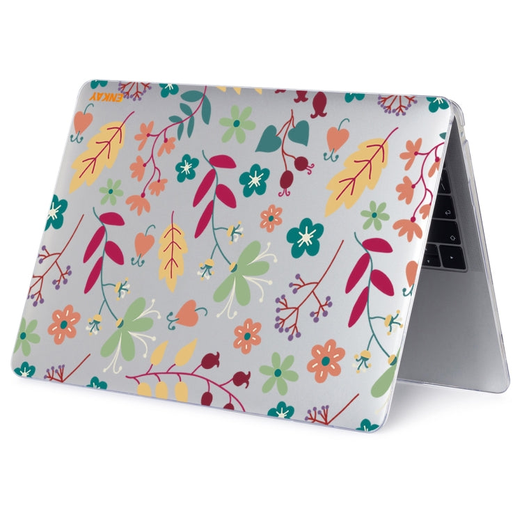 ENKAY Custodia protettiva in cristallo per laptop con motivo serie fiore per MacBook Pro 14,2 pollici A2442 (2021), For MacBook Pro 14.2 inch A2442 (2021)/14 inch A3434 2025 (M5), For MacBook Pro 14.2 inch A2442 (2021)