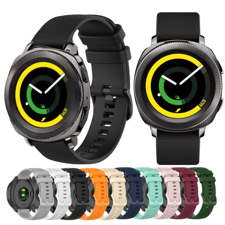 Cinturino in silicone a scacchi da 20 mm, For Samsung Galaxy Gear Sport, For Samsung Gear S2 Classic