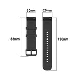 Cinturino in silicone tinta unita da 20 mm, For Garmin Move 3