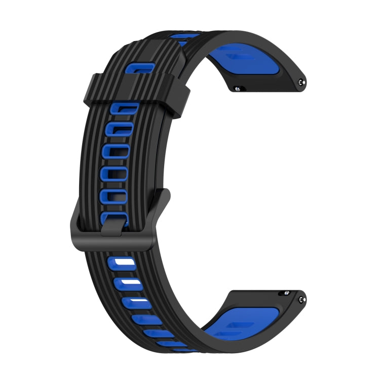 Cinturino in silicone di colore misto a strisce da 20 mm, For Garmin Move 3