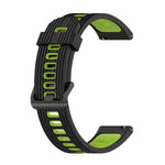 Cinturino in silicone di colore misto a strisce da 20 mm, For Garmin Move 3