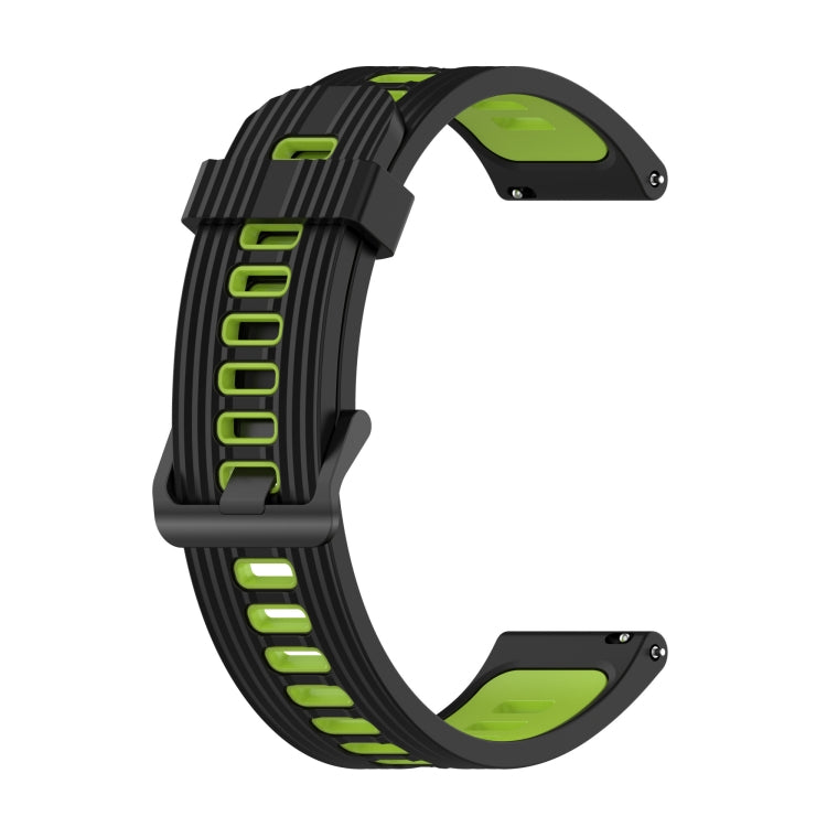 Cinturino in silicone di colore misto a strisce da 20 mm, For Garmin Move 3