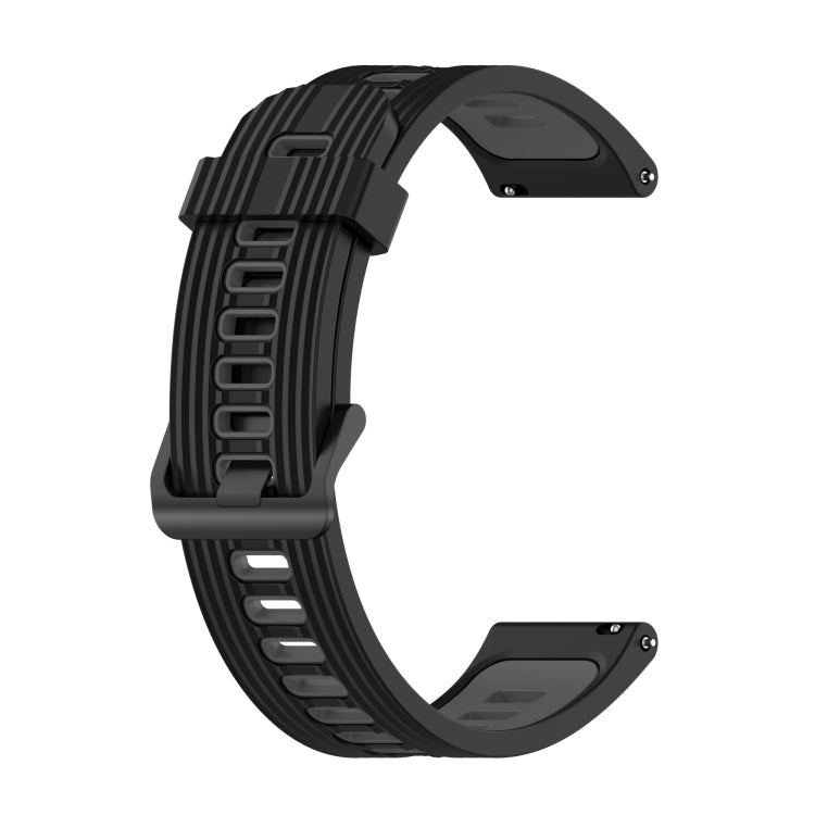 Cinturino in silicone di colore misto a strisce da 20 mm, For Garmin Move 3