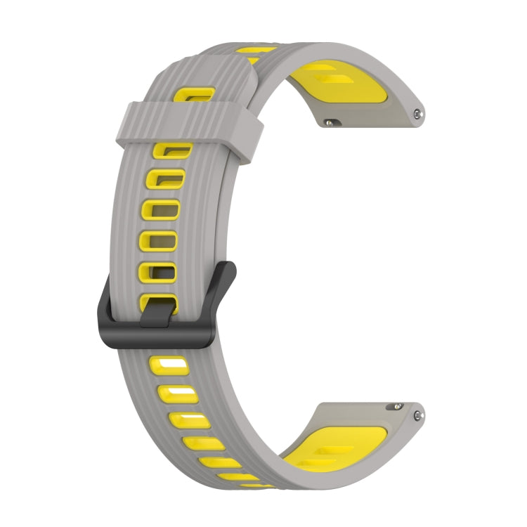 Cinturino in silicone di colore misto a strisce da 20 mm, For Garmin Move 3