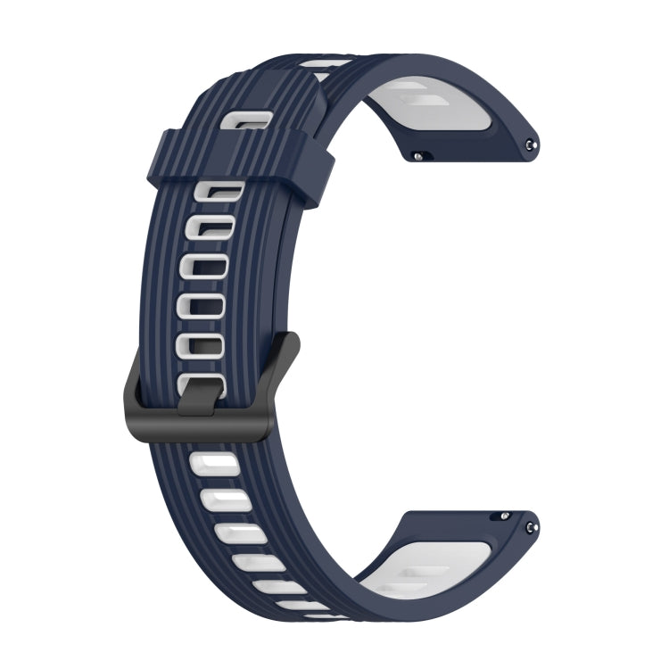 Cinturino in silicone di colore misto a strisce da 20 mm, For Garmin Move 3