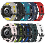 Cinturino in silicone di colore misto a strisce da 20 mm, For Garmin Move 3