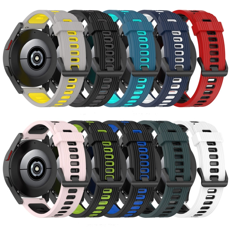 Cinturino in silicone di colore misto a strisce da 20 mm, For Garmin Move 3