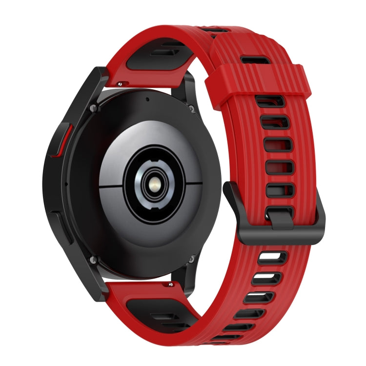 Cinturino in silicone di colore misto a strisce da 20 mm, For Garmin Move 3