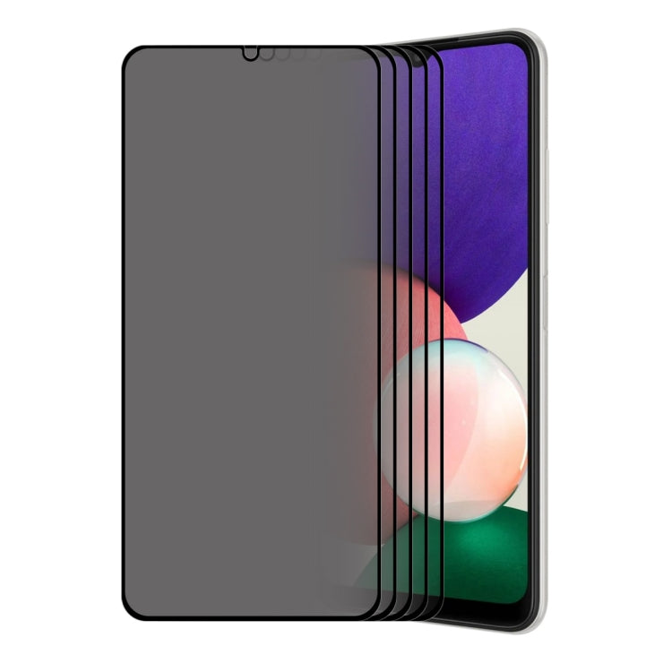 Per Samsung Galaxy A22 5G ENKAY Pellicola a schermo intero in vetro temperato anti-peeping da 28 gradi, For Samsung Galaxy A22 5G(1 PC), For Samsung Galaxy A22 5G(2 PCS), For Samsung Galaxy A22 5G(5 PCS)