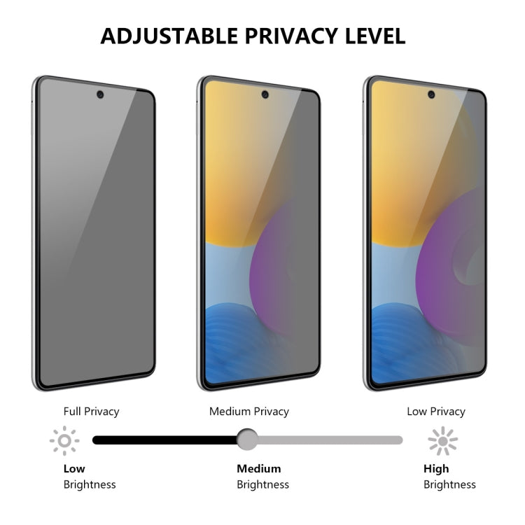 Per Samsung Galaxy A72 5G / 4G ENKAY Pellicola a schermo intero in vetro temperato anti-peeping da 28 gradi, For Samsung Galaxy A72 5G / 4G(1 PC), For Samsung Galaxy A72 5G / 4G(2 PCS), For Samsung Galaxy A72 5G / 4G(5 PCS)
