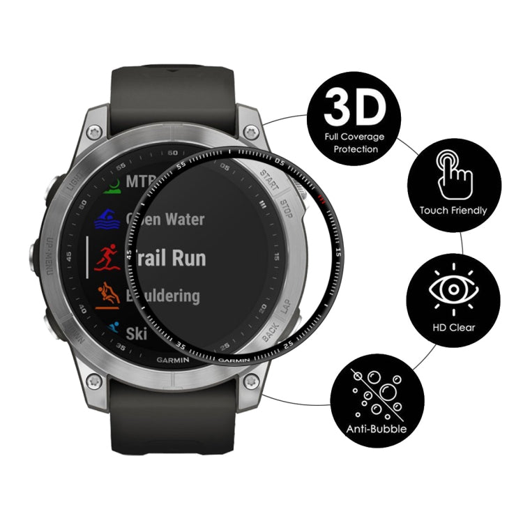 ENKAY 3D Full Coverage Soft PC Edge + PMMA HD Pellicola proteggi schermo per Garmin Fenix 7, 1 PC, 2 PCS, 5 PCS, 10 PCS