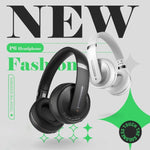 Auricolare stereo wireless Fingertime P6 Bluetooth 5.1 con microfono, Black, White