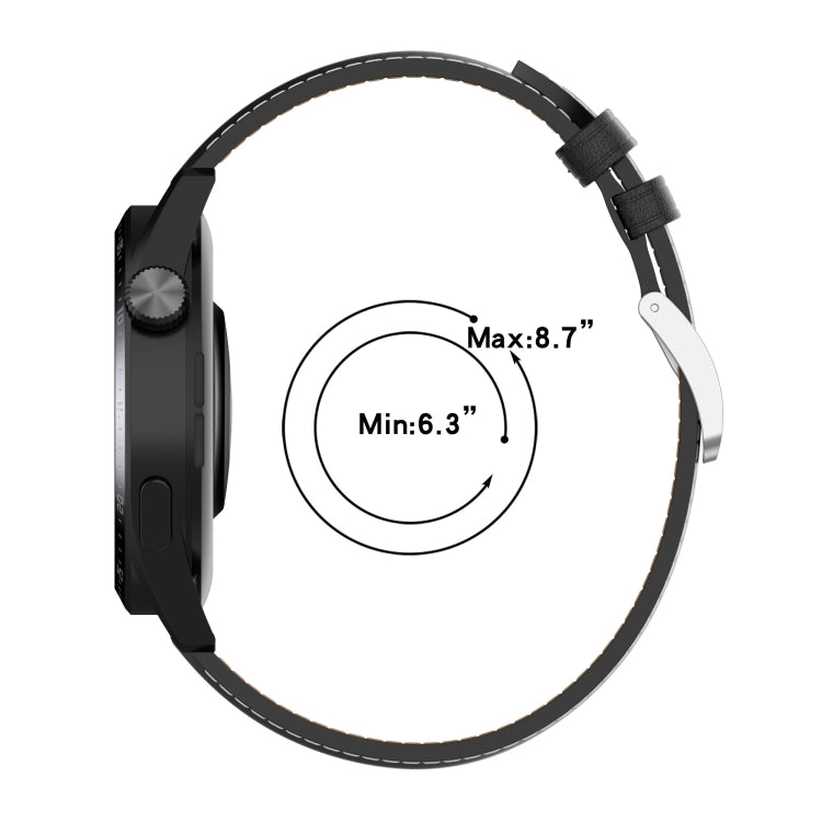 Cinturino in filo per cucire con trama di vitello, For Samsung Galaxy Watch 3 45mm, For Samsung Galaxy Watch 46mm, For Samsung Galaxy Gear S3 Classic / Gear S3 Frontier