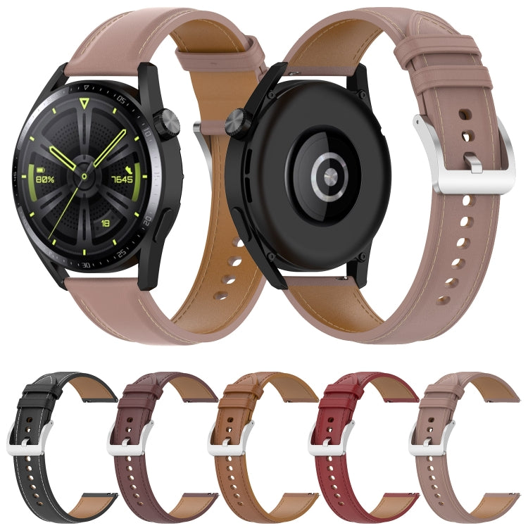 Cinturino in filo per cucire con trama di vitello, For Samsung Galaxy Watch 3 45mm, For Samsung Galaxy Watch 46mm, For Samsung Galaxy Gear S3 Classic / Gear S3 Frontier