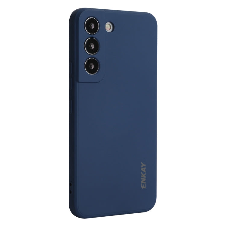 Per Samsung Galaxy S22 5G ENKAY Custodia morbida antiurto in silicone liquido, For Samsung Galaxy S22 5G