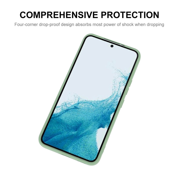 Per Samsung Galaxy S22 5G ENKAY Custodia morbida antiurto in silicone liquido, For Samsung Galaxy S22 5G