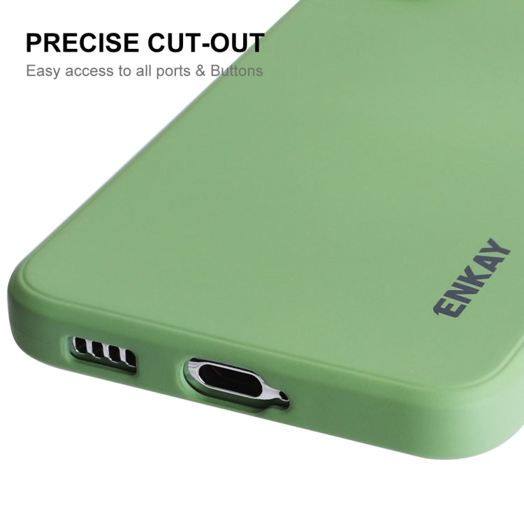 Per Samsung Galaxy S22 5G ENKAY Custodia morbida antiurto in silicone liquido, For Samsung Galaxy S22 5G