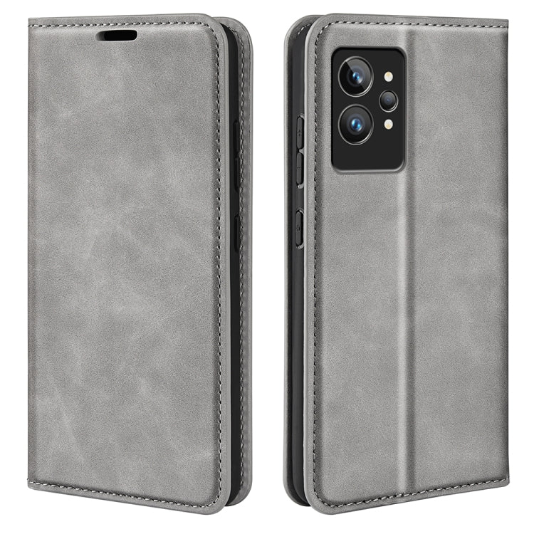 Per OPPO Realme GT2 Pro 5G Custodia per telefono in pelle con aspirazione magnetica retro-pelle, For OPPO Realme GT2 Pro 5G
