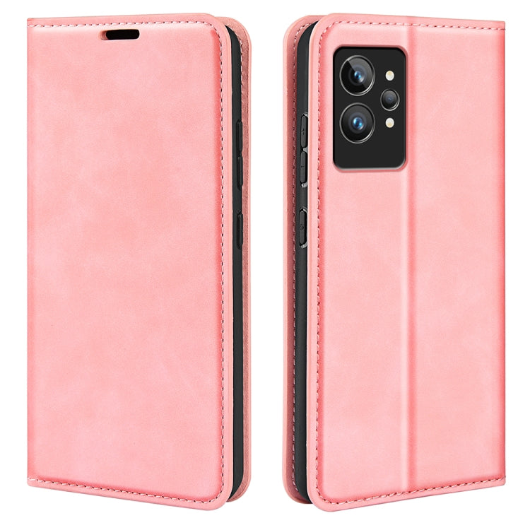 Per OPPO Realme GT2 Pro 5G Custodia per telefono in pelle con aspirazione magnetica retro-pelle, For OPPO Realme GT2 Pro 5G