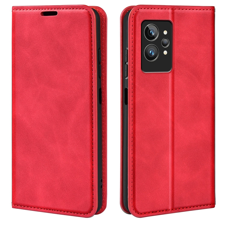Per OPPO Realme GT2 Pro 5G Custodia per telefono in pelle con aspirazione magnetica retro-pelle, For OPPO Realme GT2 Pro 5G