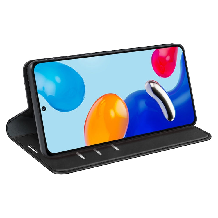 Per Xiaomi Redmi Note 11 4G / Note 11S Custodia per telefono in pelle con aspirazione magnetica retro-pelle, For Xiaomi Redmi Note 11 4G