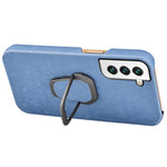 Custodia per cellulare in PU a nido d'ape con supporto ad anello per Samsung Galaxy S22 5G, For Samsung Galaxy S22 5G