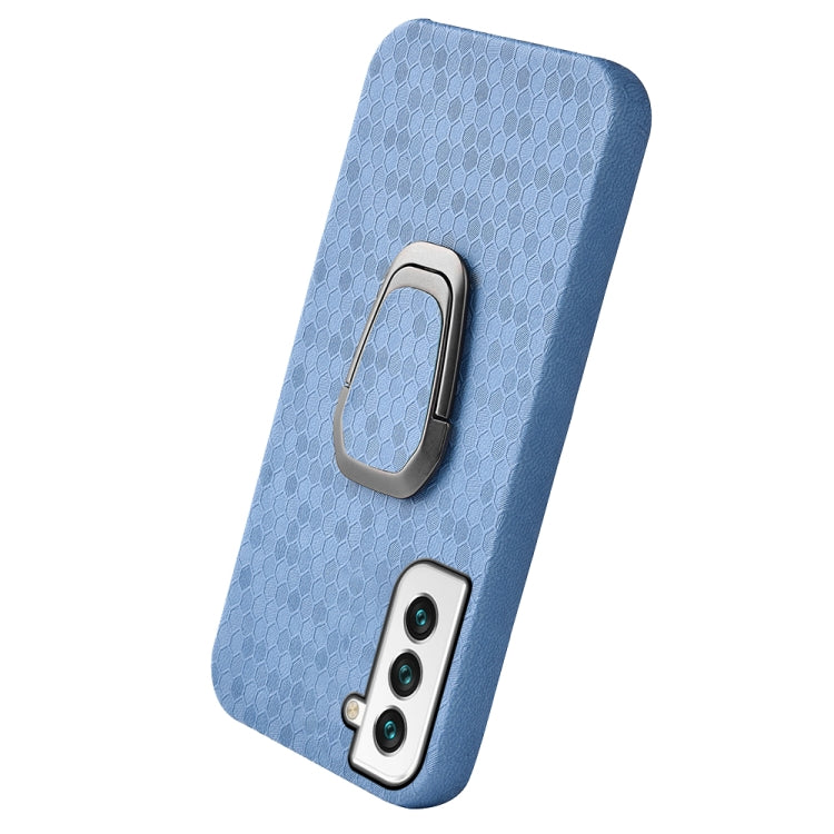Custodia per cellulare in PU a nido d'ape con supporto ad anello per Samsung Galaxy S22 5G, For Samsung Galaxy S22 5G