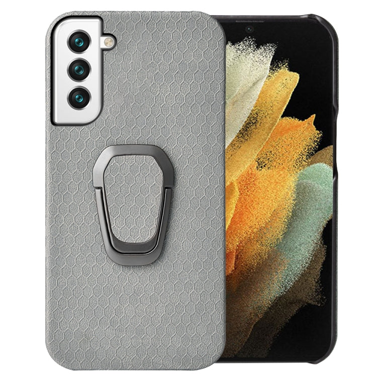 Custodia per cellulare in PU a nido d'ape con supporto ad anello per Samsung Galaxy S22 5G, For Samsung Galaxy S22 5G