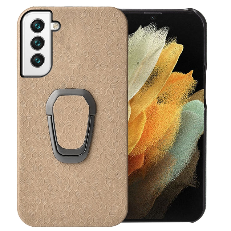 Custodia per cellulare in PU a nido d'ape con supporto ad anello per Samsung Galaxy S22 5G, For Samsung Galaxy S22 5G