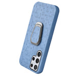 Custodia per telefono in PU a nido d'ape con supporto ad anello per Samsung Galaxy S22 Ultra 5G, For Samsung Galaxy S22 Ultra 5G