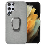 Custodia per telefono in PU a nido d'ape con supporto ad anello per Samsung Galaxy S22 Ultra 5G, For Samsung Galaxy S22 Ultra 5G