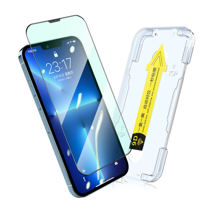 ENKAY Quick Stick Pellicola in vetro temperato per la protezione degli occhi, For iPhone 13 mini, For iPhone 13 / 13 Pro, For iPhone 13 Pro Max