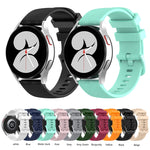 Cinturino in silicone a strisce in fibra di carbonio da 20 mm, For Samsung Galaxy Watch 4 40mm / 44mm, For Samsung Galaxy Watch 4 Classic 42mm / 46mm