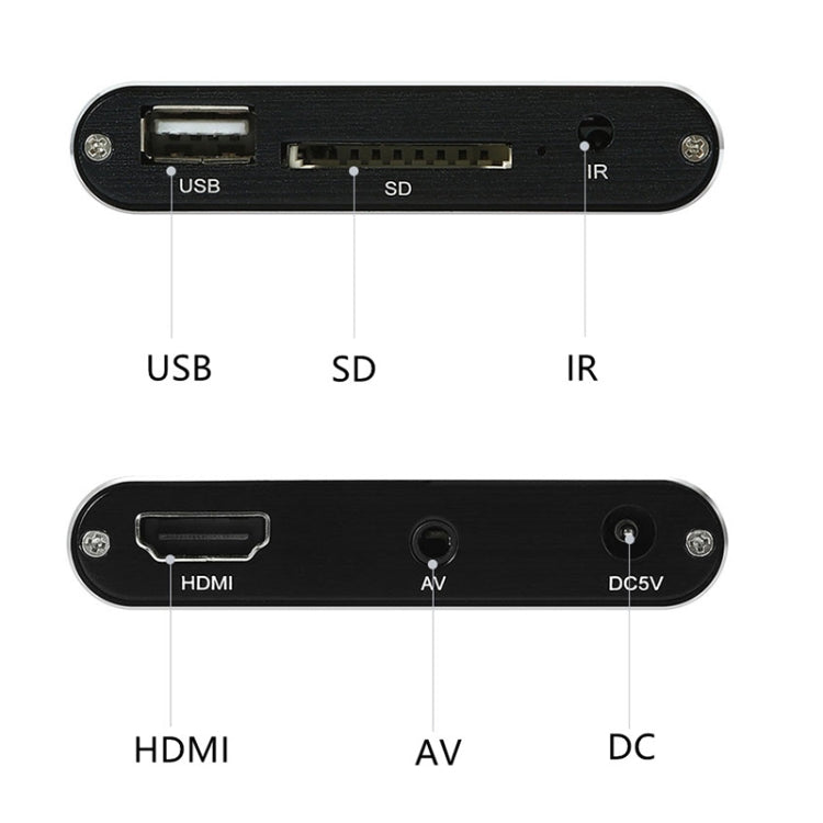 X9 Lettore multimediale HD 4K Video Loop Lettore multimediale esterno USB Lettore AD