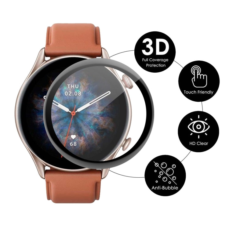 ENKAY 3D Full Coverage Soft PC Edge + PMMA HD Pellicola proteggi schermo per Amazfit GTR 3 Pro, 1 PC, 2 PCS