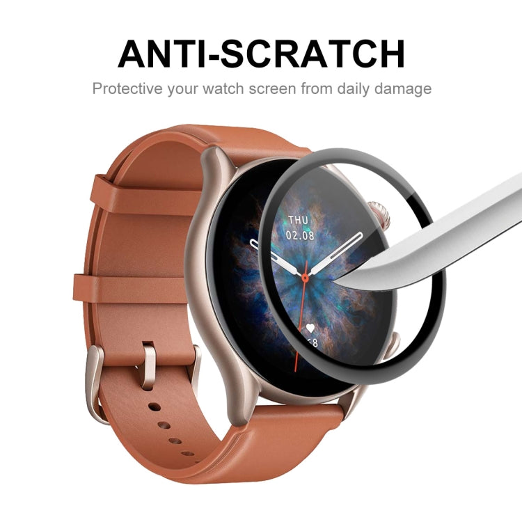 ENKAY 3D Full Coverage Soft PC Edge + PMMA HD Pellicola proteggi schermo per Amazfit GTR 3 Pro, 1 PC, 2 PCS