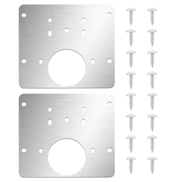 Piastra riparazione cerniera in acciaio inox 15x11 cm