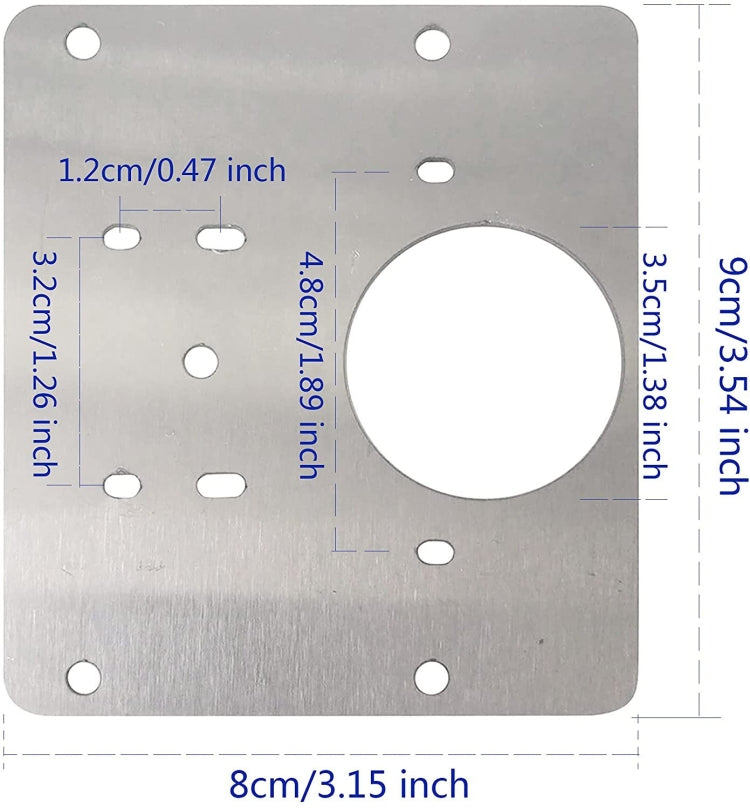Piastra di riparazione cerniera Piastra di riparazione cerniera in acciaio inossidabile per armadio, Hinge Repair
