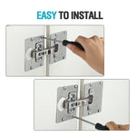 Piastra di riparazione cerniera Piastra di riparazione cerniera in acciaio inossidabile per armadio, Hinge Repair