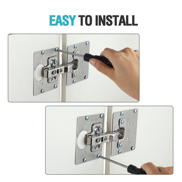 Piastra di riparazione cerniera Piastra di riparazione cerniera in acciaio inossidabile per armadio, Hinge Repair