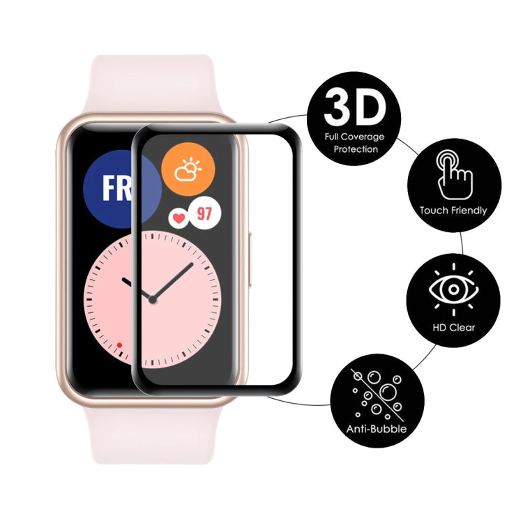 ENKAY 3D Full Coverage Soft PC Edge + PMMA HD Pellicola proteggi schermo per Huawei Watch Fit, 1 PC, 2 PCS