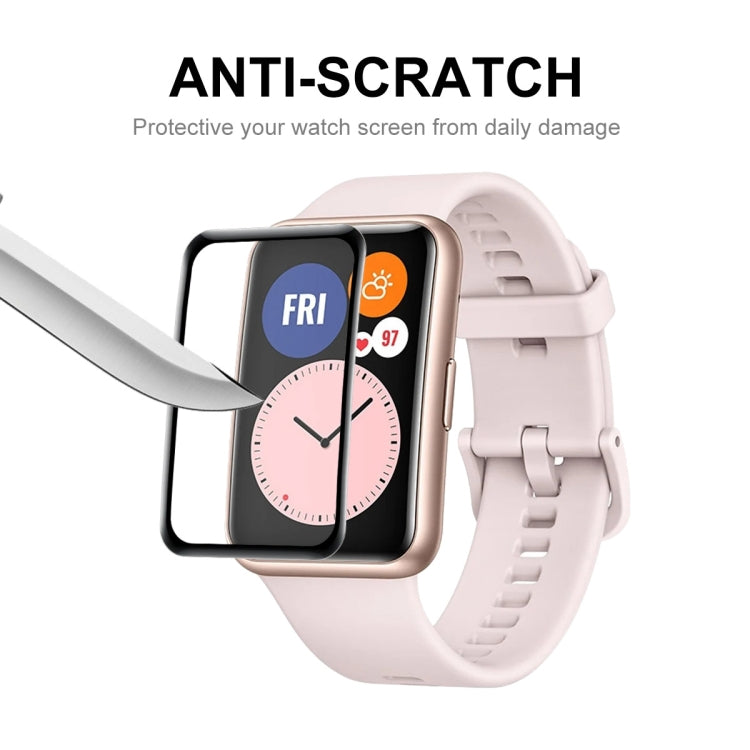 ENKAY 3D Full Coverage Soft PC Edge + PMMA HD Pellicola proteggi schermo per Huawei Watch Fit, 1 PC, 2 PCS