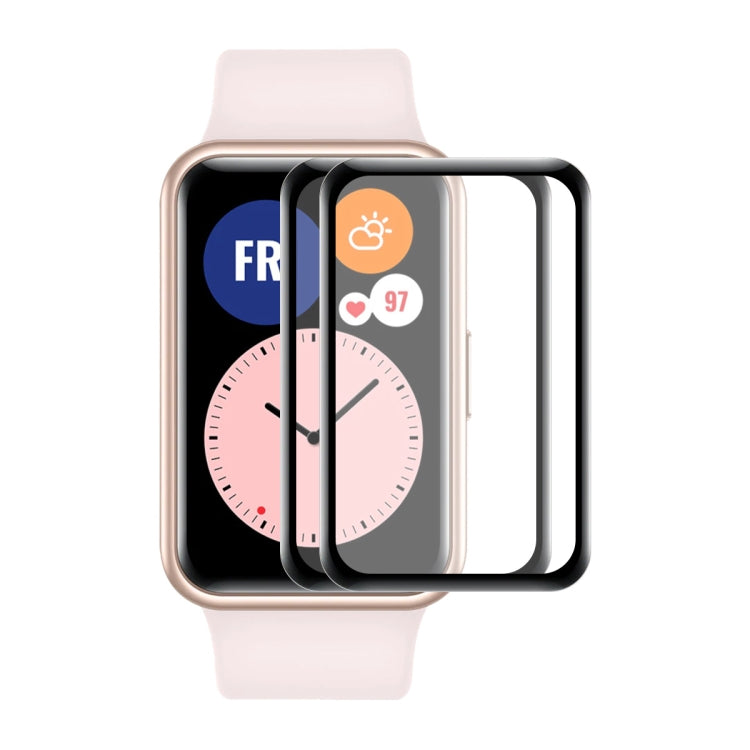 ENKAY 3D Full Coverage Soft PC Edge + PMMA HD Pellicola proteggi schermo per Huawei Watch Fit, 1 PC, 2 PCS