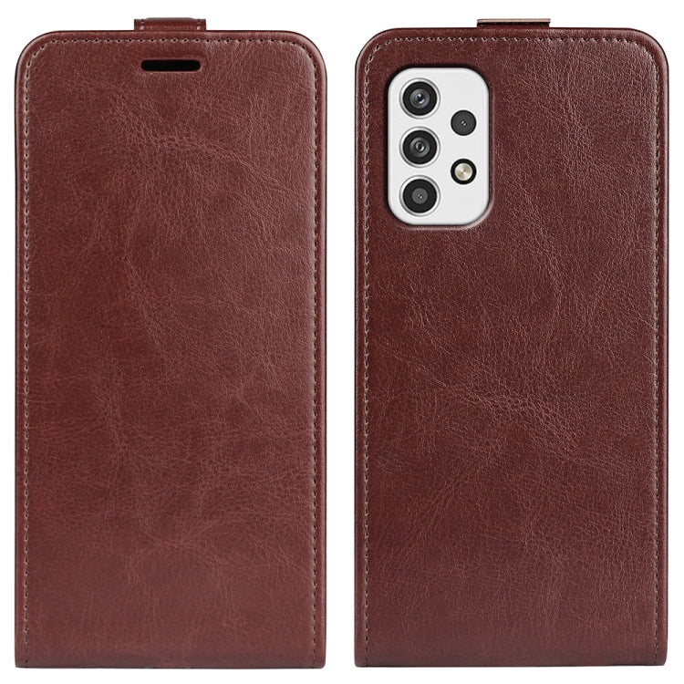 Per Samsung Galaxy A23 5G R64 Custodia per cellulare in pelle con vibrazione verticale, For Samsung Galaxy A23 5G
