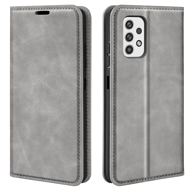 Per Samsung Galaxy A23 5G Custodia per telefono in pelle con aspirazione magnetica retro-pelle, For Samsung Galaxy A23 5G